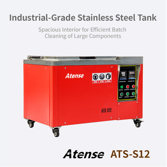 12Gal/45L Ultrasonic Cleaner Large Capacity 208-230V 1Ph with Digital Heater Timer, S12, Professional Industrial Ultrasonic Washing for Heavy-Duty Parts Auto Parts Tools