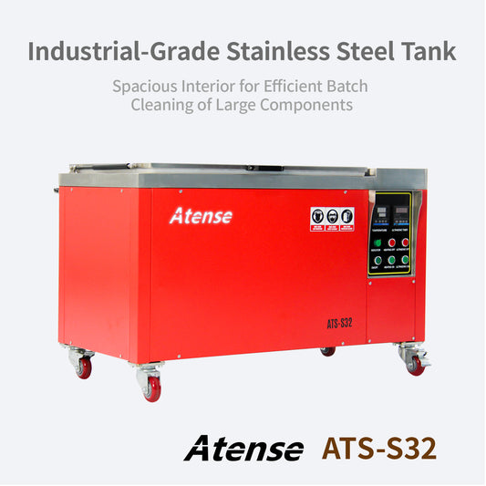 32Gal/121L Ultrasonic Cleaner Large Capacity 208-230V 3Ph with Digital Heater Timer, S32, Professional Industrial Ultrasonic Washing for Heavy-Duty Parts Auto Parts Tools
