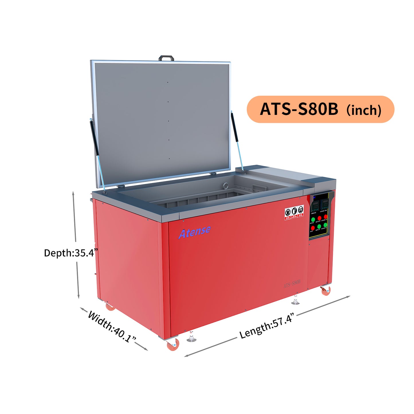 81Gal/306L Ultrasonic Cleaner Large Capacity 208-230V 3Ph with Digital Heater Timer, S80B, Professional Industrial Ultrasonic Washing for Heavy-Duty Parts Auto Parts Tools
